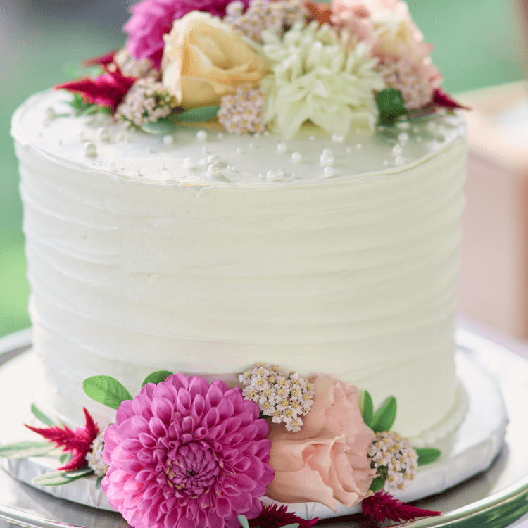 golden room white chairs and floral aisle markers